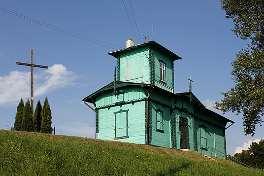 Korzeniewo - drewniany budynek wodowskazu