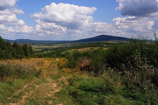 Widok z Radostowej (451 m n.p.m.)