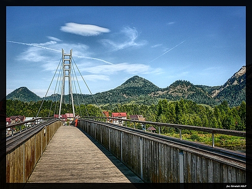 Sromowce Nine - most na Dunajcu.