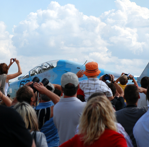 Su-27 na chwil przed startem. Air Show 2009