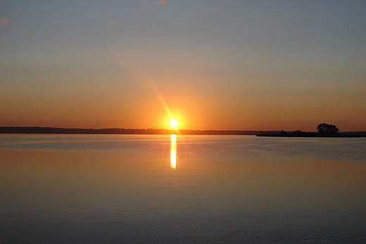 Mazury - zachd soca po Rynem