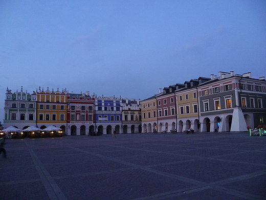 Rynek Wielki o zmierzchu