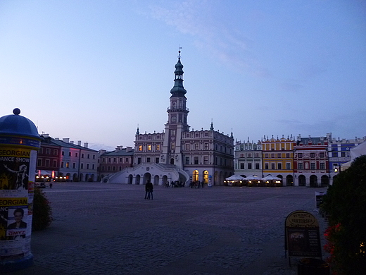 Rynek Wielki o zmierzchu