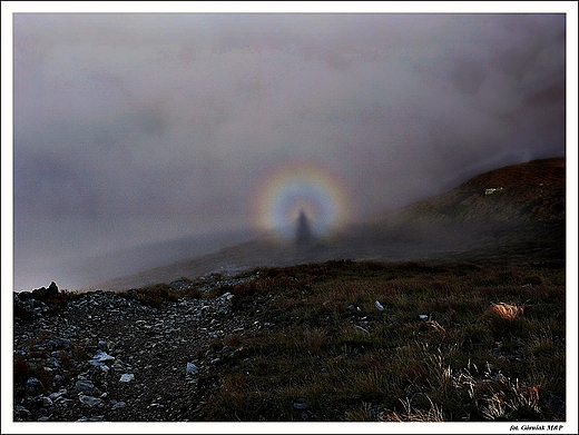 Tatry - mj cie w tczy na szlaku.