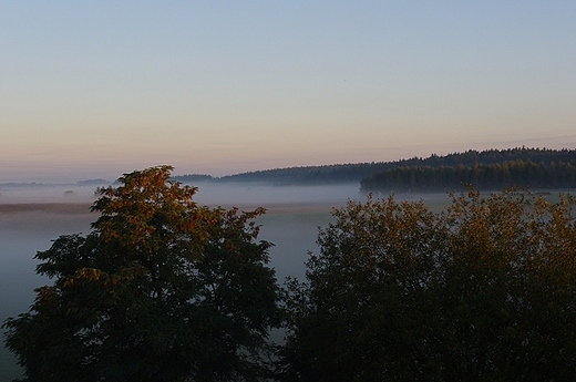 jesienne mgy nad Barlinkiem