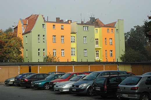 Olenica - bloki w centrum miasta