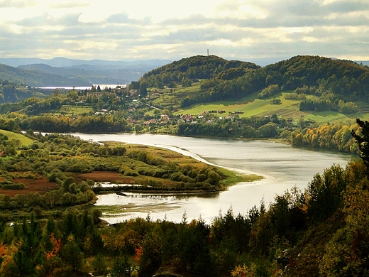 Widok z Kozica na Jez.Myczkowskie i Jez.Soliskie