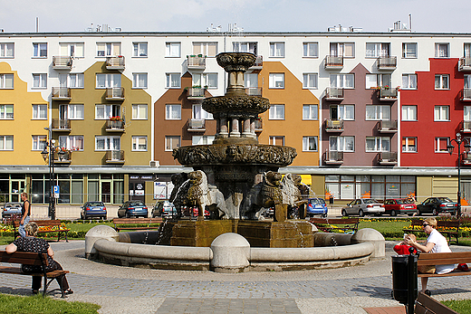 Prabuty - fontanna Rolanda