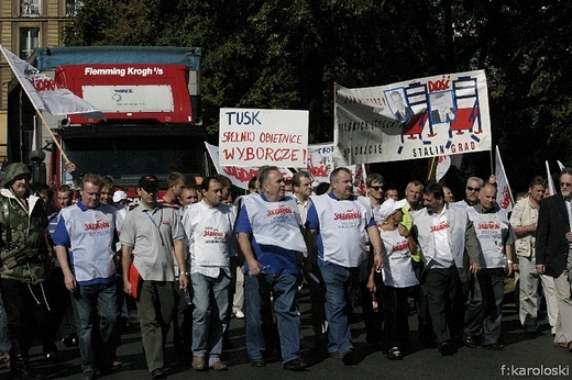 Protest stoczniowcw, Szczecin