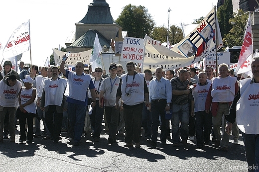 Protest stoczniowcw, Szczecin