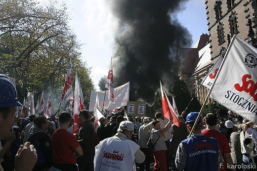 Protest stoczniowcw, Szczecin