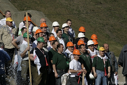 Protest, zwizkowcy, pamitkowe zdjcie