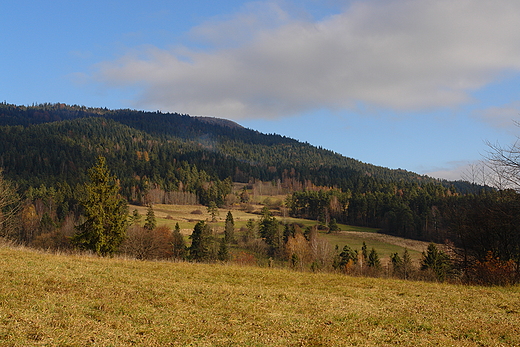 Beskid Wyspowy z pl rabczaskich widziany