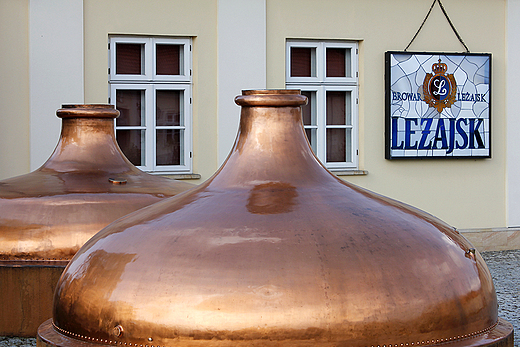 Leajsk - ekspozycja urzdze do wyrobu piwa przy Muzeum