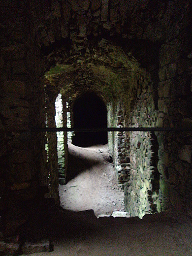 Podziemny korytarz zamku Krzytopr.