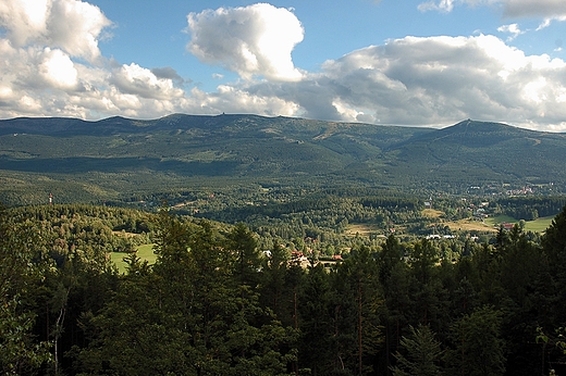 Szklarska Porba - panorama miasta z Zakrtu mierci