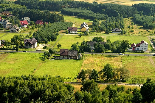 Lipowiec - widok z zamkowej wiey