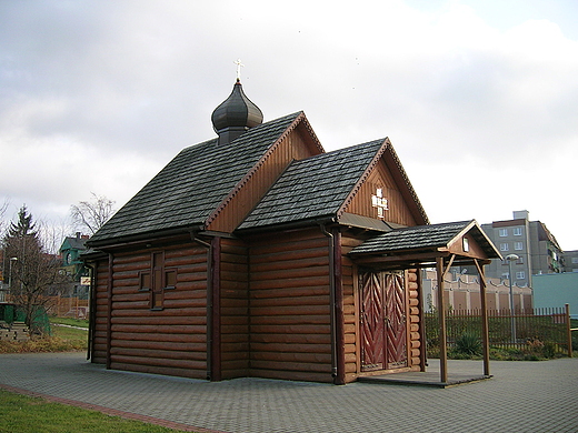 Prawosawna drewniana cerkiew . Konstantyna i Heleny w Zgorzelcu.