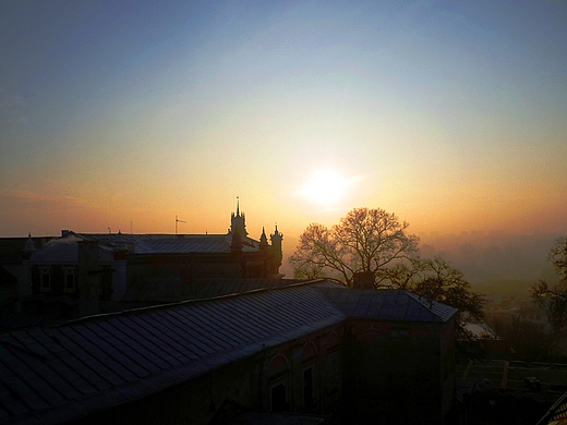 wschd soca nad miastem