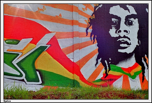 Kalisz - murale w parku nad Krpic - Ernesto che Guevara wiecznie ywy -: