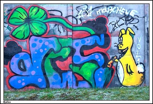 Kalisz - murale w parku nad Krpic