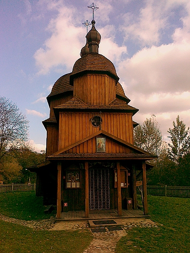 skansen. cerkiew greckokatolicka pw. w. Mikoaja Cudotwrcy z 1759 r.