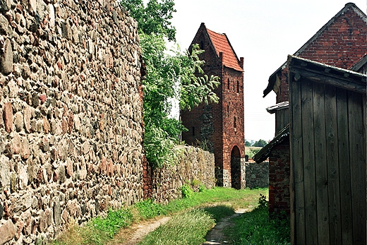 Mieszkowice - mury obronne. Pojezierze Myliborskie
