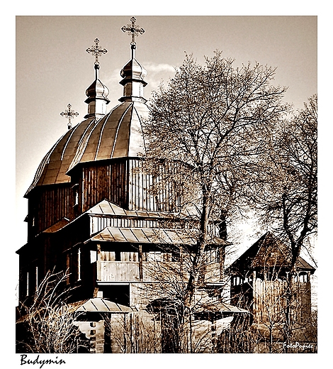 Architektura drewniana, cerkiew w Budyminie