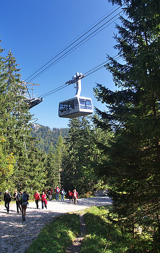 Zakopane Kunice. Kolejka na Kasprowy Wierch.