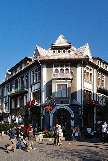 Zakopane.Centrum miasta.