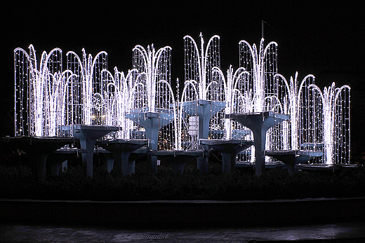 Gdynia - fontanna na Skwerze Kociuszki