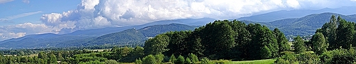Panorama na Karkonosze.