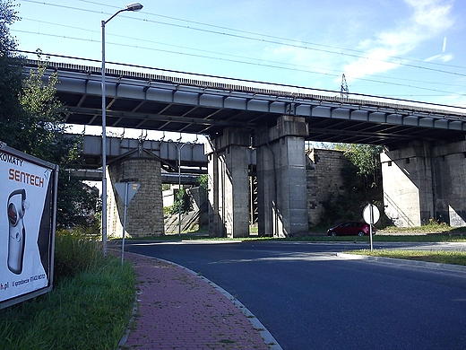 Sosnowiec-Jzor.Most nad  Ulica Orlt Lwowskich.