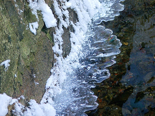 impresje zimowe - rzeka Ponia