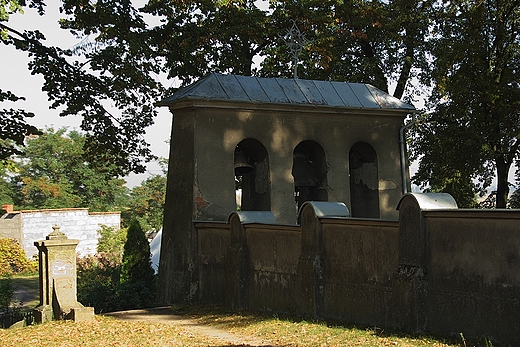 Kocielna Wie - trjarkadowa dzwonnica z 1854 r.