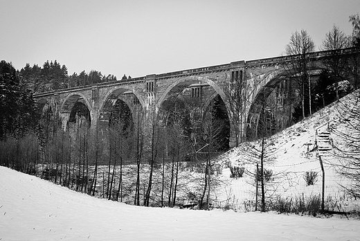 Mosty kolejowe w Staczykach -18 stycznia 2012.