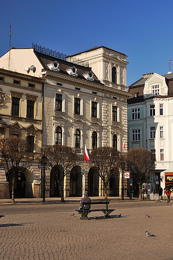 Cieszyn pn jesieni. Fragment Rynku.