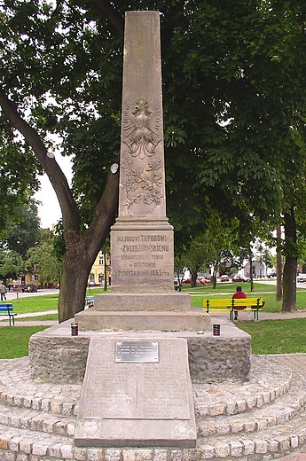 Opatw - pomnik majora Topora-Zwierzdowskiego z 1863 roku
