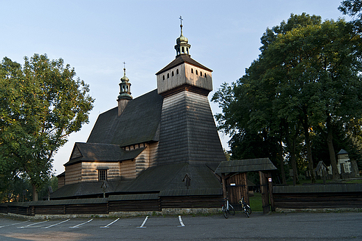 zabytkowy kościół w Haczowie