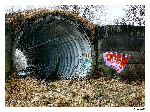 Schronohangary na lotnisku. Bagicz.