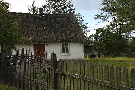 Strzakw - drewniana chata z pocztkw XX wieku