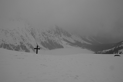 Widok z Czarnego Stawu na Morskie Oko