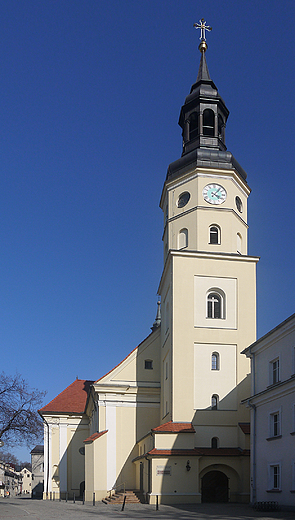 Pszczyna. Barokowy koci farny.