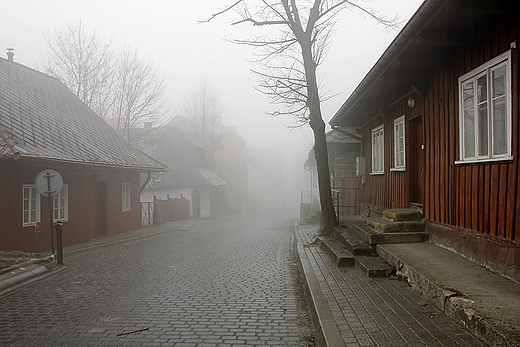 Lanckorona - miasteczko we mgle