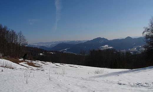 Szlak na Luba - widok na Pieniny