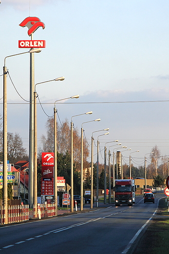 Ostrzeszw - wjazd z do miasta z kierunku Pozna