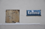 Oryginalna tabliczka z nazw ulicy, chyba najstarsza w Warszawie