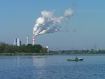 Jezioro Ptnowskie i elektrownia Konin.
