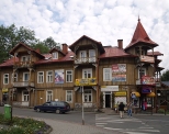 Uzdrowiska Szczawnica - centrum miasta z zabytkow drewnian zabudow