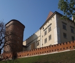 Krakw. Wawel - fragment murw obronnych z Baszt Senatorsk